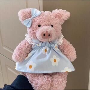 Bartholomew bear clothes outfits - Blue floral dress (Medium)